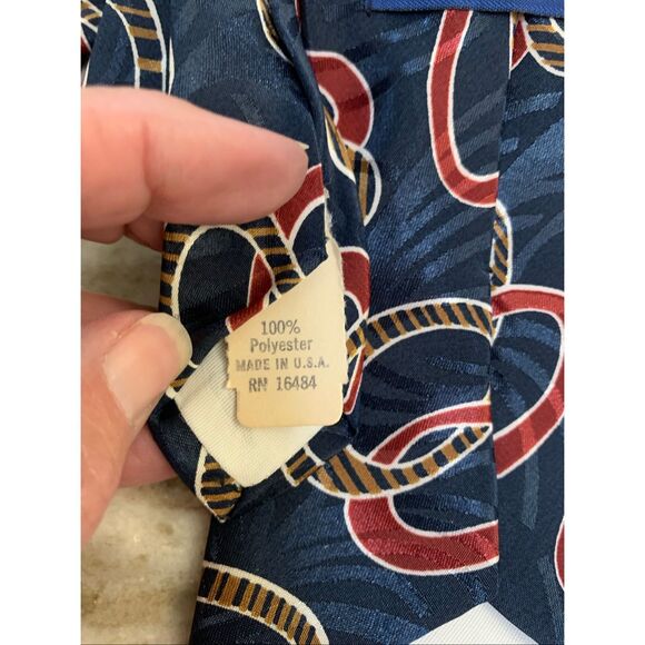 Vintage Two Red Blue Neckties #classic neckties #mens ties - Picture 7 of 8